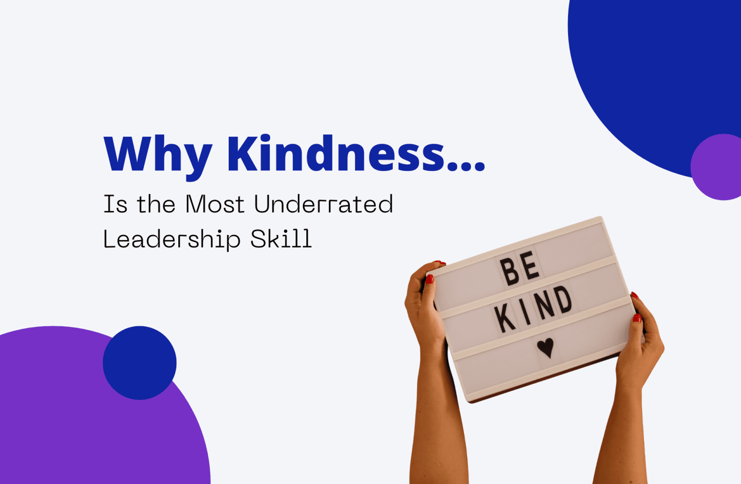 Why Kindness