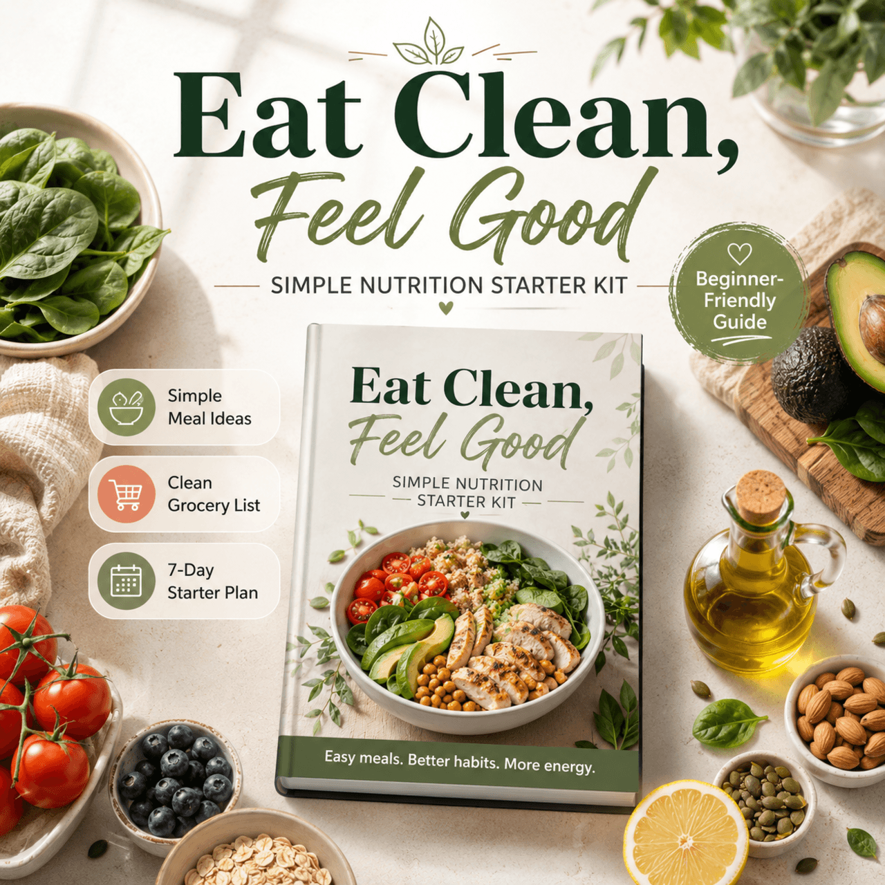 Eat Clean, Feel Good: Simple Nutrition Starter Kit 