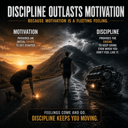 Discipline Eats Motivation for Breakfast