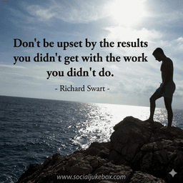 Dont Be Mad at Results You Don't Have for Work You Didn't Do