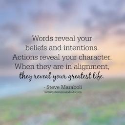 Your Words & Actions Reveal Your True Character