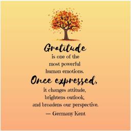 Gratitude is The Granddaddy of all Positive Emotions.