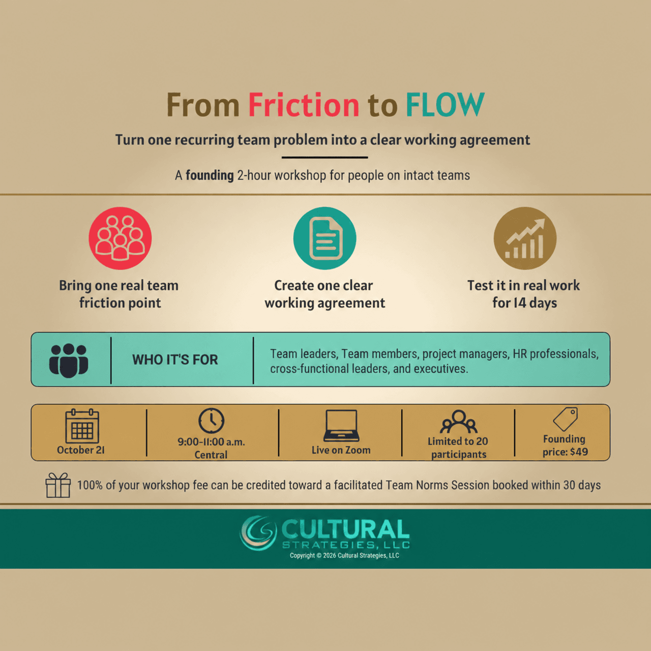 From Friction to Flow